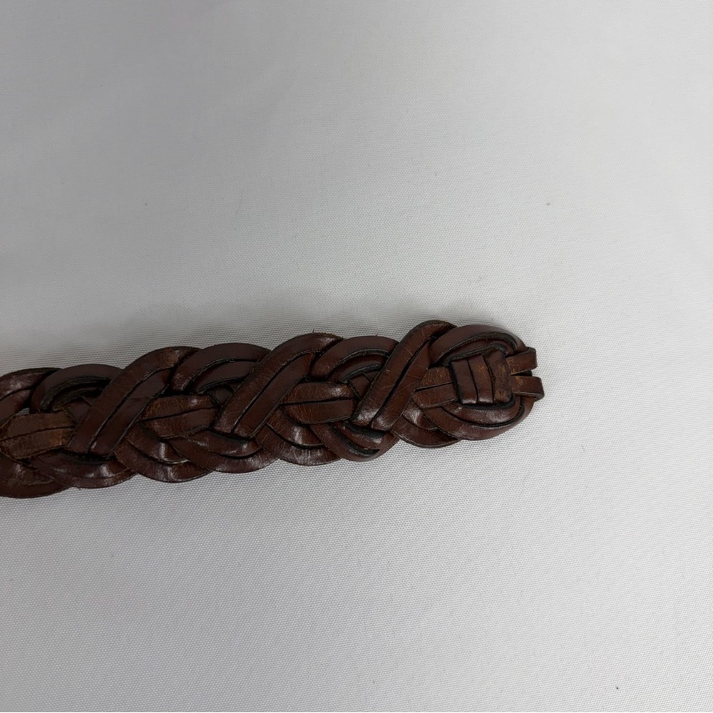 Vintage Coach Women’s Size Large Brown Braided Leather Belt - Picture 8 of 12